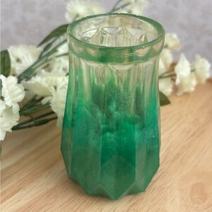 Ombre Green Resin Vase